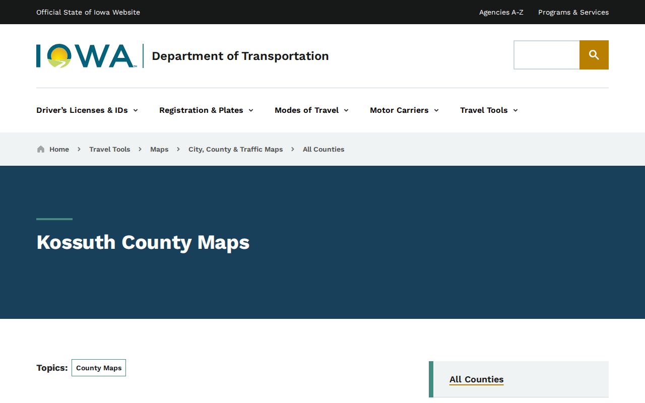 Swea City warrant search county map source